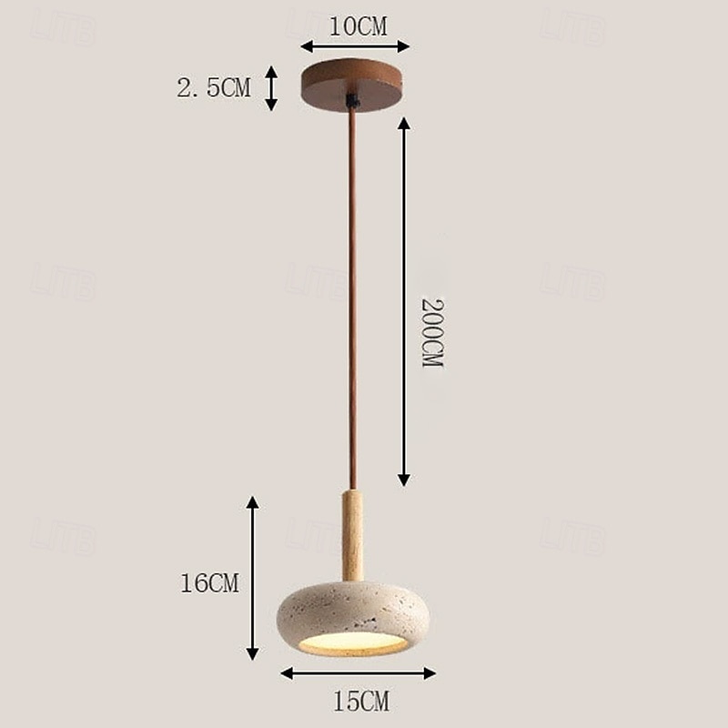 15 cm Hengende lanternedesign Geometriske former Anheng Lys Stein Kunstnerisk Stil Formell Stil Gammeldags stil Årgang Traditionel / Klassisk 110-120V 220-240V 2025 - $155.99 –P4