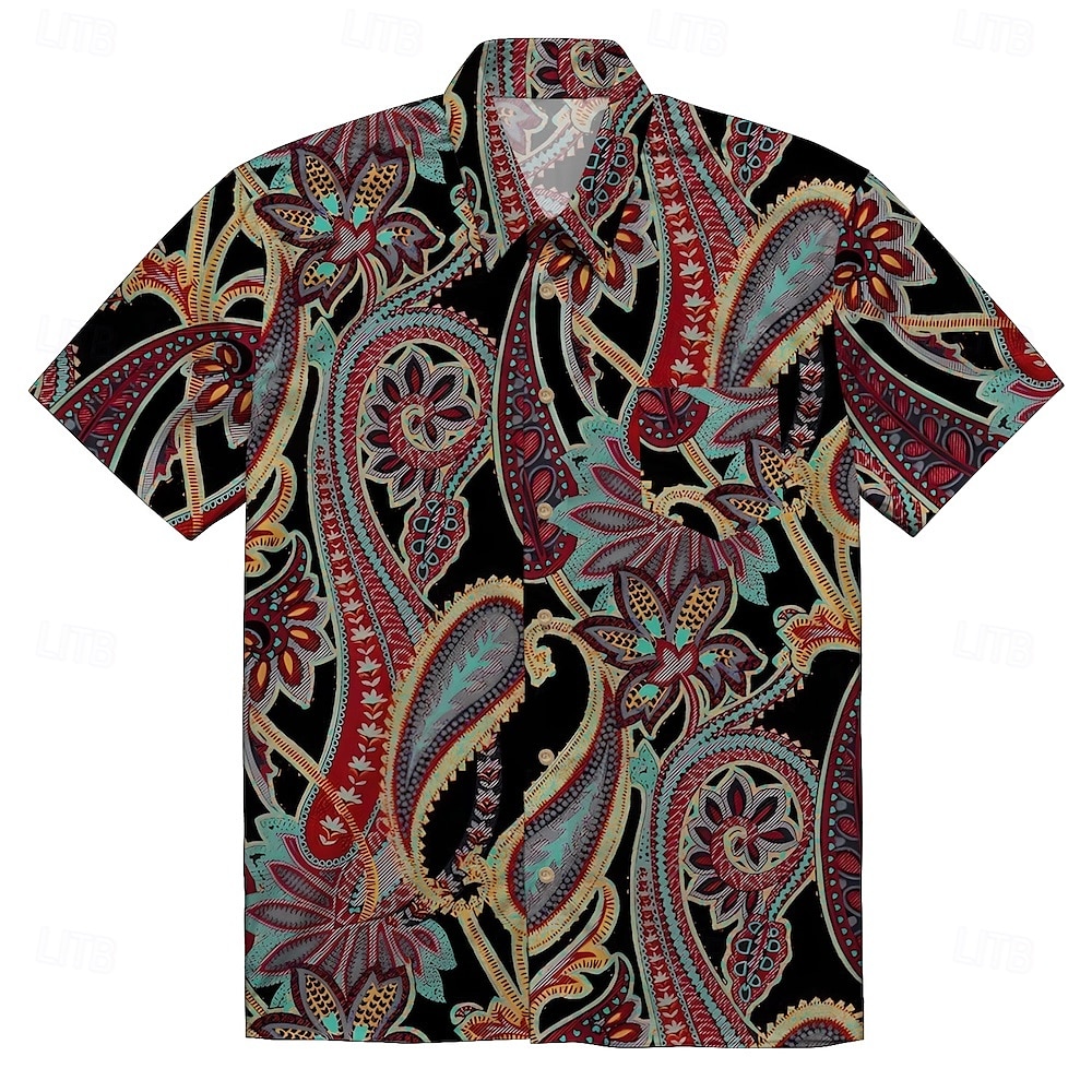 Retro 70. léta Tričko Aloha košile Hippie Disko Květinový Sedmikráska Pánské Plesová maškaráda Dovolená Párty Pride Parade Dospělé Tričko 2025 - $17.99 –P4