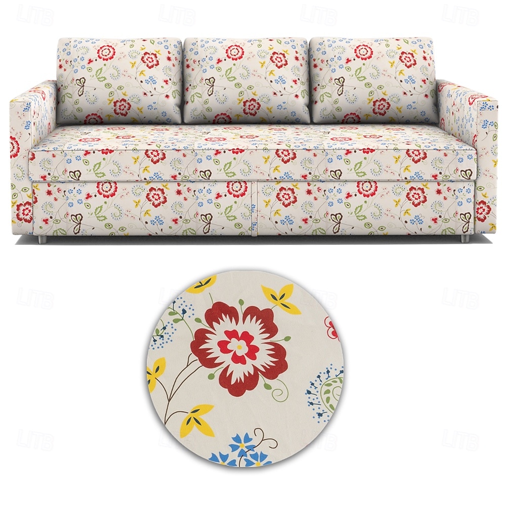 floral sovesofa trekk futon trekk ensfarget vattert slipcovers frihetcover litb prime trekk 2025 - $205.49 -P5