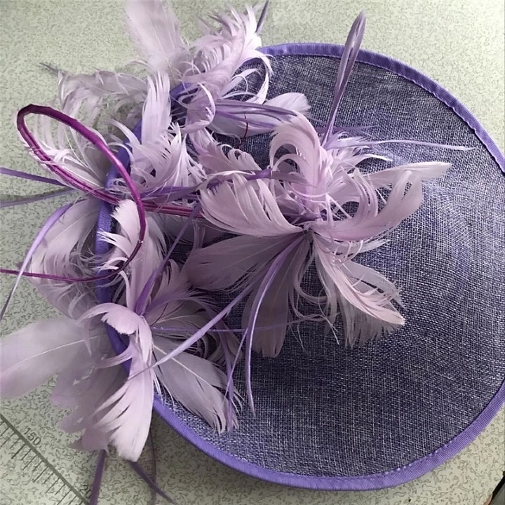 Palarie organza Nuntă Cursă de cai Epocă Cu Pene Diadema Articole Pentru Cap 2025 - $44.99 –P18