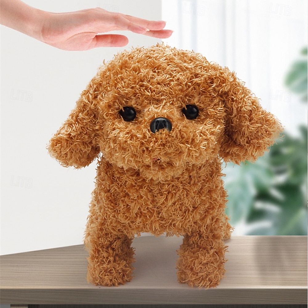 2025年 ぬいぐるみの犬、ぬいぐるみ、インタラクティブな犬ロボット、ロボット犬、吠える、タッチコントロール、電子ペットロボット、子犬のおもちゃ、女の子、赤ちゃん、子供向けのアニメ犬  コレクション – $24.99 –P11