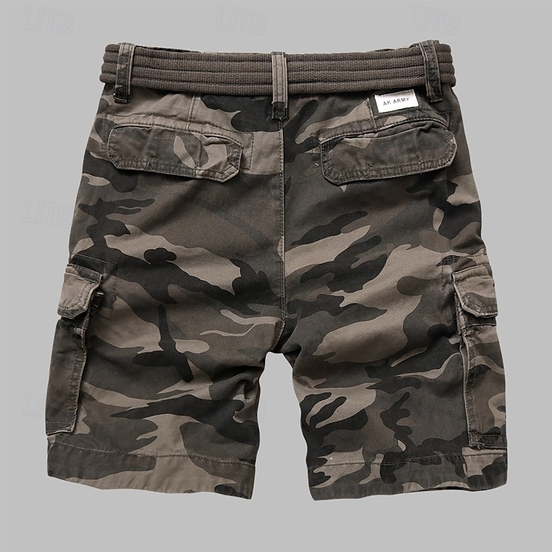 Homens Bermuda Cargo Shorts camuflados Shorts de verão Botões Bolso multi Bolso com aba Tecido Côr Camuflagem camuflagem Conforto Vestível Comprimento do joelho Ao ar livre Esporte Diário Moda Casual de 2025 por $51.99 –P4