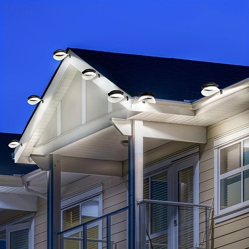 2/4 Pcs LED Solar Street Lights Outdoor Wall Lights Fence Lights 9LEDs Home Garden Outdoor Courtyard Fence Wall Decoration LED Waterproof Wall Light Garage Porch Yard Lighting 2026 - $37.99 –P11