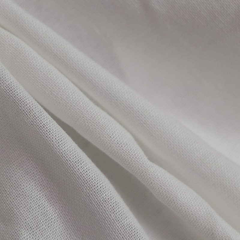 Women's Normal Linen-Inspired Sets Streetwear Solid Color Long Sleeve V Neck Pocket Street Daily Regular Fit White Summer 2025 - $32.99 –P5
