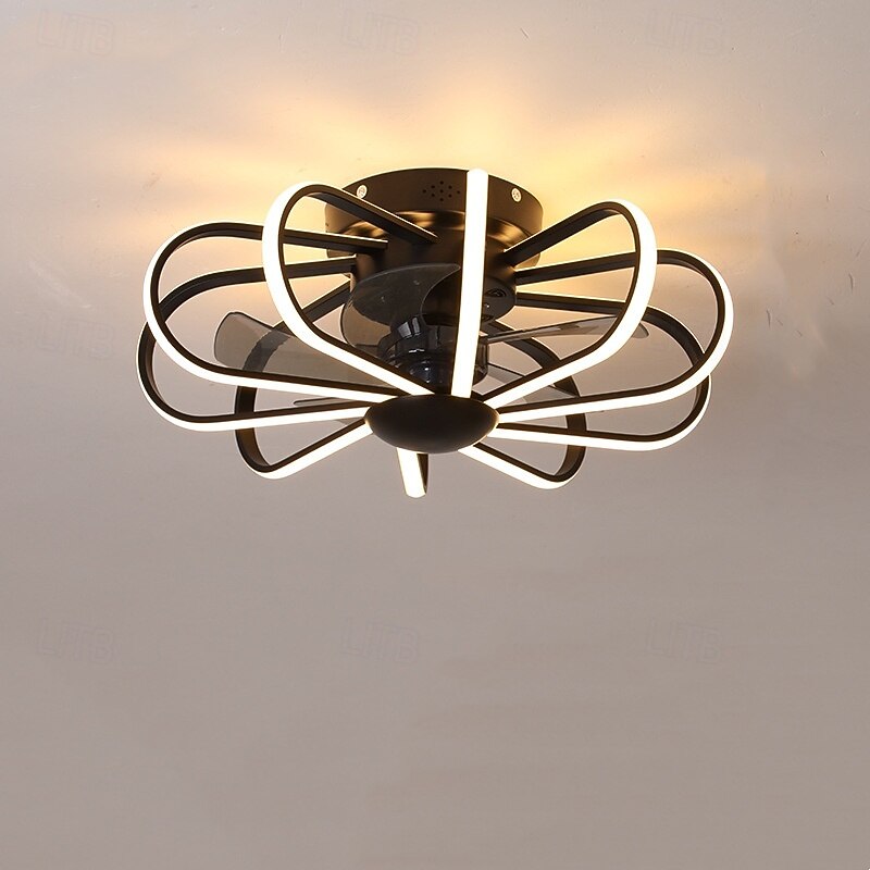 10-Light 60 cm Tompítható Mennyezeti ventilátor Fém Szilikagél Modern Skandináv stílus 220-240 V 2025 - $431.89 –P5