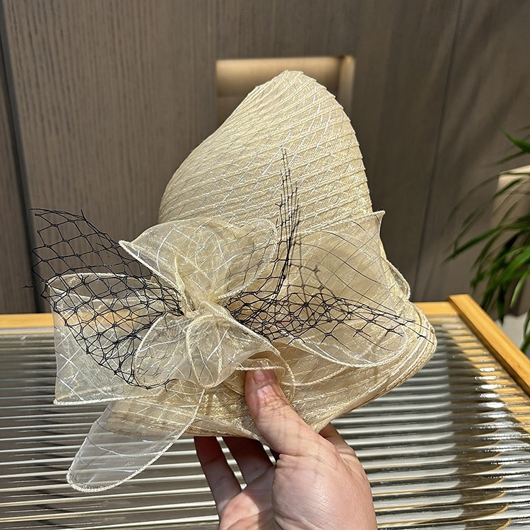 Kopfstück Tüll Hochzeit Abendgesellschaft Elegant Hochzeit Mit Tüll Kopfschmuck Kopfbedeckung 2025 - $19.99 –P3