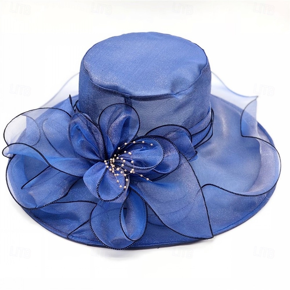 Hats Organza Sun Hat Holiday Tea Party Horse Race Cocktail Elegant Vintage Cute With Feather Floral Headpiece Headwear 2026 - $17.49 –P5