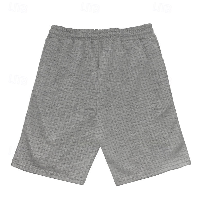 Hombre Tracksuit Conjunto de atuendo Bermudas Cuello Barco Exterior Diario Deportes Bolsillo Correa 2 Piezas Plano Negro Blanco Caqui Poliéster Ropa de Deporte Clásico Casual Verano 2025 - $28.99 –P5