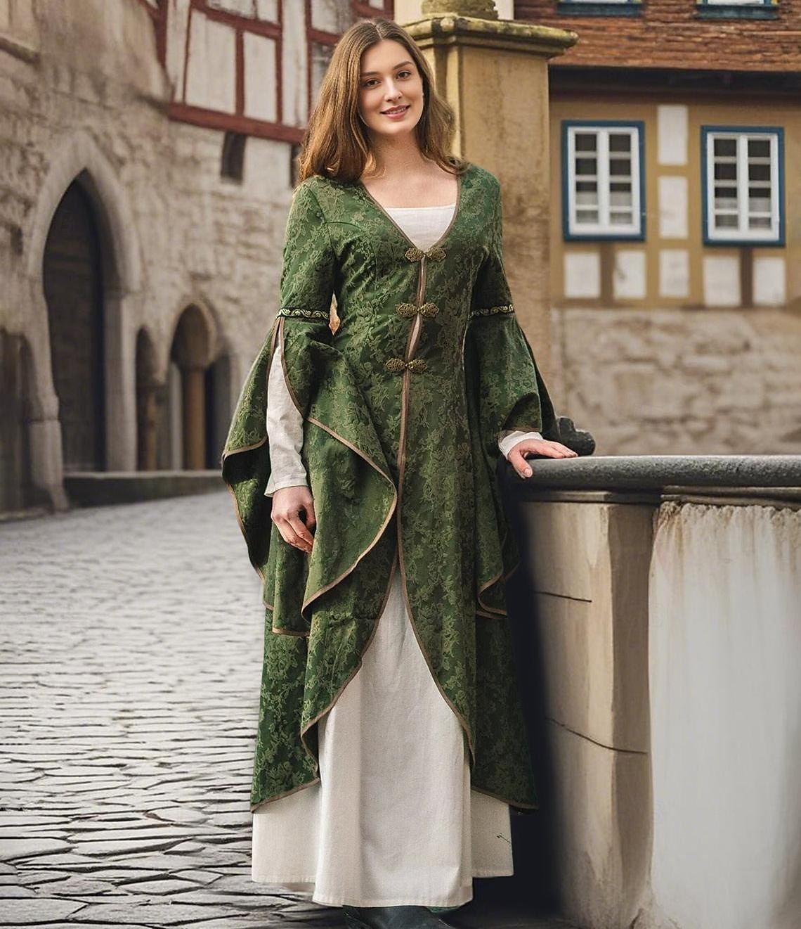 Retro Středověké Renesanční Šaty Plesové šaty Viking Keltský rytíř Maškarní kostým Dámské Keltské Královský předvečer Všech svatých Karneval Výkon Párty LARP Dospělé Šaty 2025 - $128.99 –P5