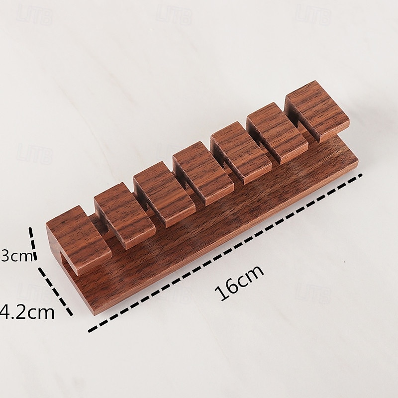 Walnut Wood Cable Organizer, Desk Cord Management Clip, Headphone Wire Holder, Solid Wood Cable Clamp for USB Charging Cables, Power Cords, Office and Home Wire Storage 2025 - $12.49 –P5