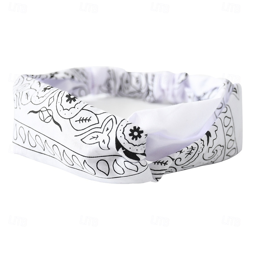 Fasce per testa bohemien elastiche con motivo paisley fasce per capelli in poliestere traspirante per danza hip hop e sport fasce rinfrescanti per sport abbigliamento casual tessuto assorbente del 2025 a $9.49 –P3