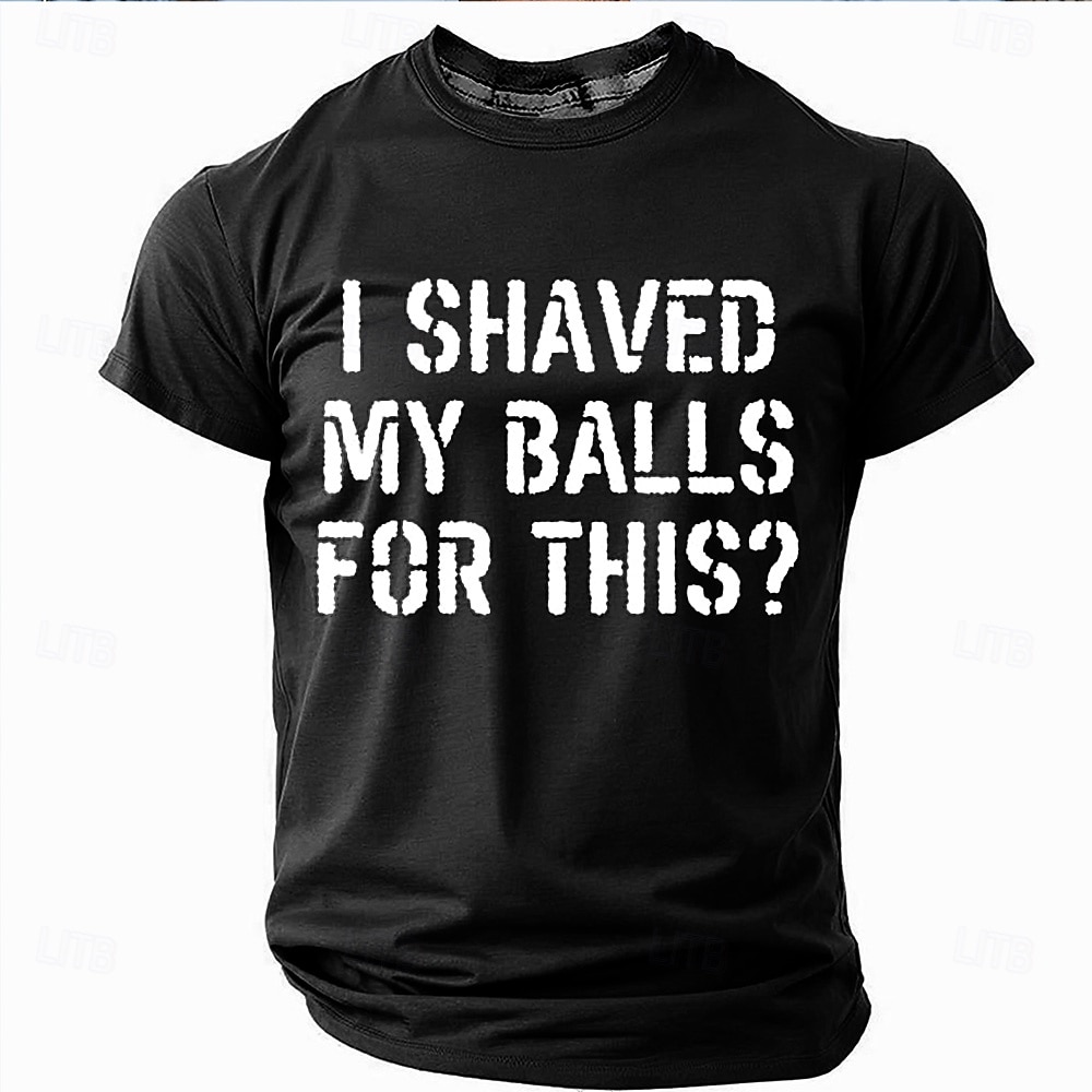 Herren Lustiger Slang T Shirt Kurzarm T-Shirt 3D-Druck Rundhalsausschnitt Hemd Mode Täglich Straße Täglich Schwarz Blau Grün Sommer Frühling Bekleidung S M L XL XXL XXXL 2025 - $17.99 –P3