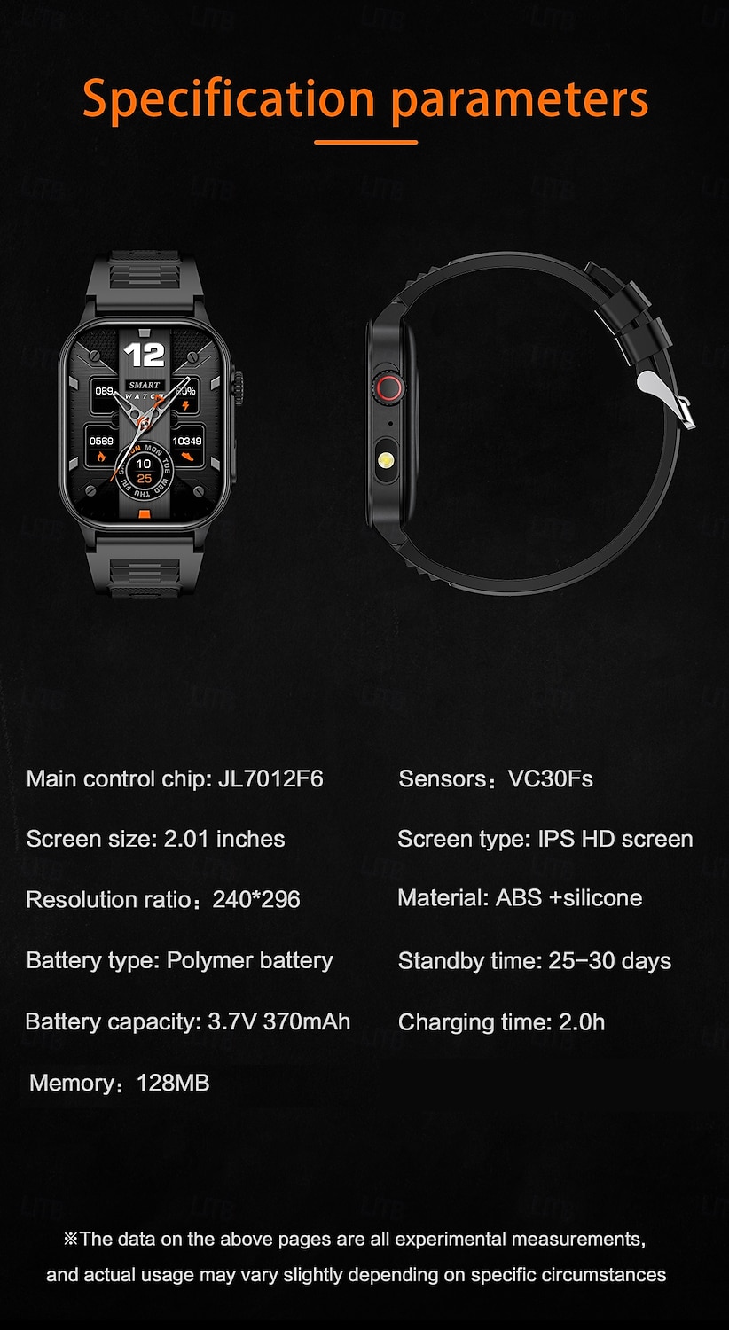 2025年 LIGE BWKM02 スマートウォッチ 1.96 インチ スマート·ウォッチ ブルートゥース 着信通知 アクティビティトラッカー 目覚まし時計 と互換性があります Android iOS 女性 男性 ハンドフリーコール 防水 メッセージ受信通知 IP 67 22mmウォッチケース コレクション – $33.99 –P11