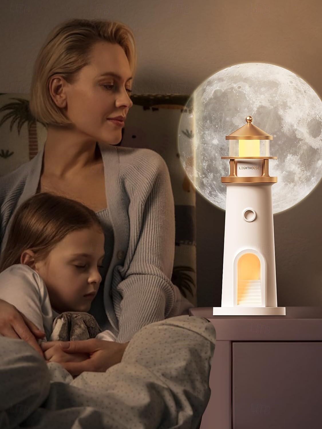 LED Night Lights Spotlights Moon Lamp Projector Night LightLighthouse Decor Light Night Light for KidsMoon Light Galaxy Projector Rechargeable LED Aesthetic Table Lamp Christmas Birthday Gifts for Kids Boys Girl 2025 - $40.99 –P4