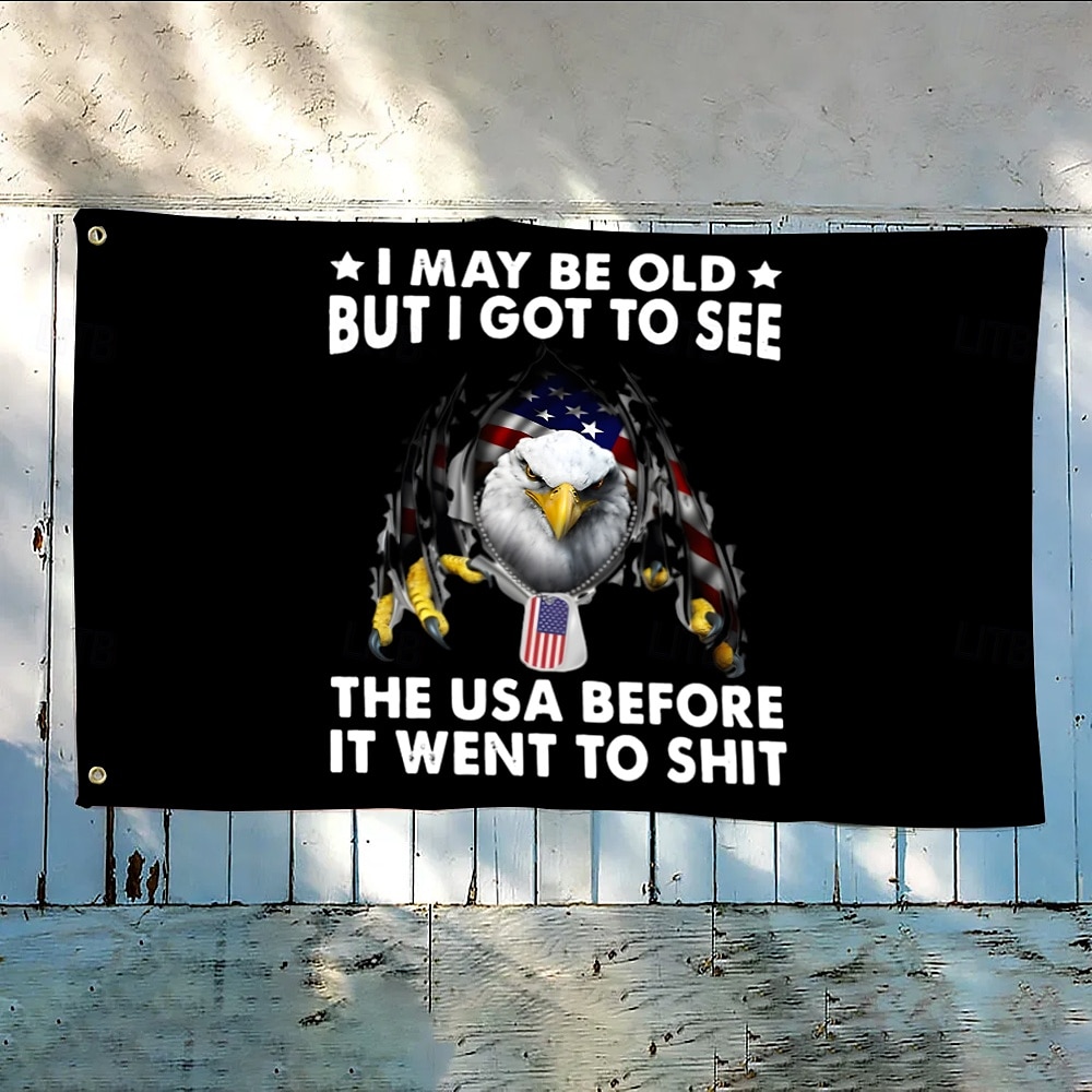 Decoruri interioare/exterioare cu gauri de ziua independenței de 4 iulie steag patriotic decorațiuni pentru curtea casei americane banner de vacanță 2025 - $10.49 –P3
