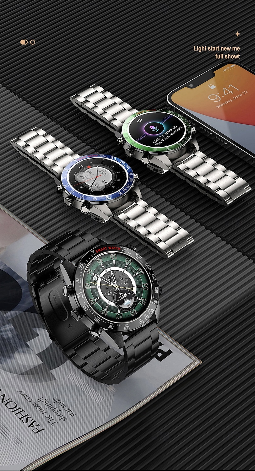 696 CT11 Montre intelligente 1.43 pouce Smartwatch Montre Connectée Bluetooth ECG + PPG Podomètre Rappel d'Appel Compatible avec Android iOS Femme Hommes Mode Mains-Libres Rappel de Message IP 67 de 2025 ? $63.99 –P15