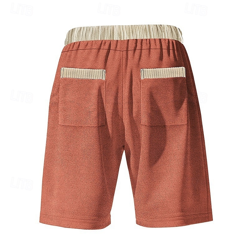 Herr Atletiska shorts Svett shorts Shorts Sommarshorts Ficka Snörning Elastisk midja Färgblock Komfort Andningsfunktion Kort Utomhus Sport Klassisk Ledigt Svart Blå 2025 - $20.99 –P7