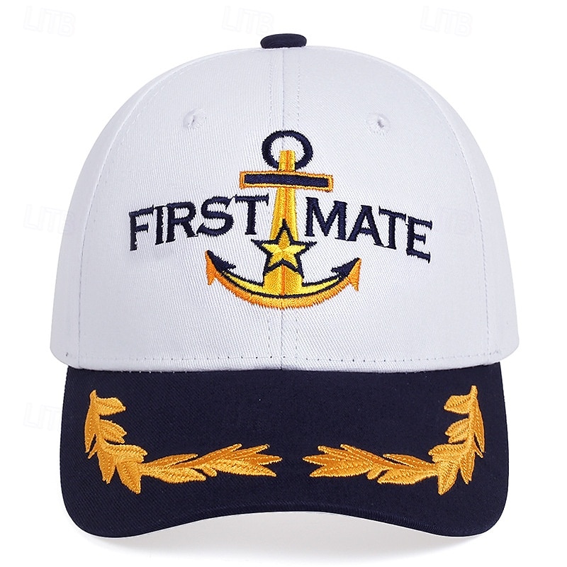 Pánské Kšiltovka Sluneční klobouk Trucker Hat Bílá černá / bílá Směs bavlny a polyesteru Výšivka Módní Na běžné nošení Denní Písmeno Kotva Nastavitelná Proti sluci Prodyšné 2025 - $10.49 –P4