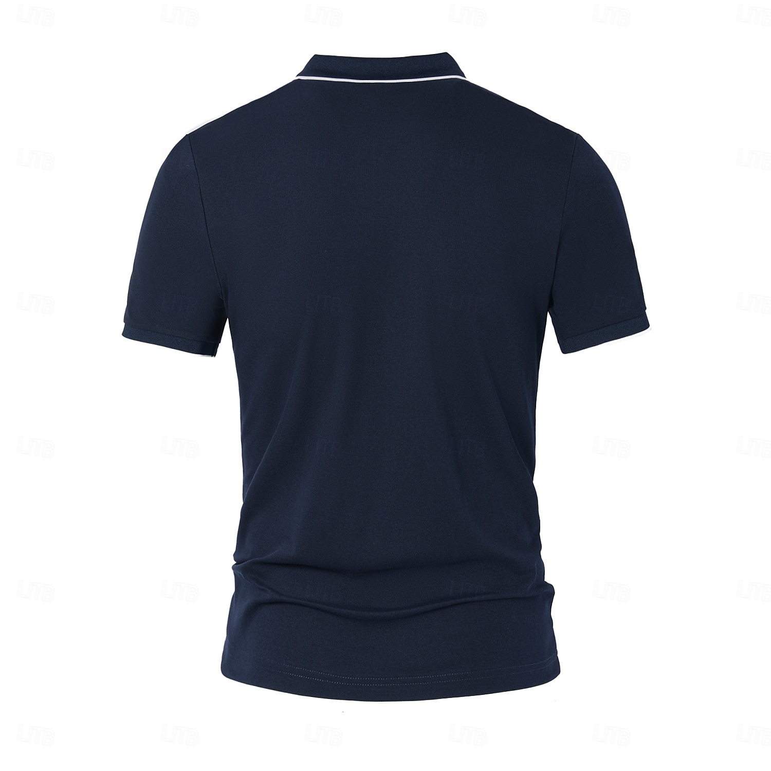 Per uomo Maglietta Manica Corta Colletto ripiegato Scollo a V Estate Primavera Maglieria Vacanza Vintage con finiture bianche Scuola Allenamento All'aperto Bianco Blu marino Grigio chiaro Maglietta del 2025 a $30.99 –P3