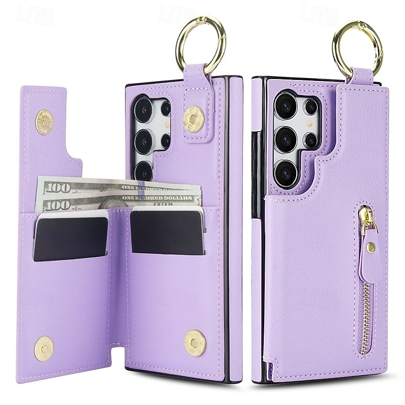 telefono Custodia Per Samsung Galaxy S24 Ultra Plus S24 FE S23 S22 S21 S20 Ultra Plus FE A55 A35 A25 A15 5G A14 A54 A73 A53 A12 A13 Per retro Con supporto A calamita Cerniera Retrò TPU pelle sintetica del 2025 a $24.99 –P3