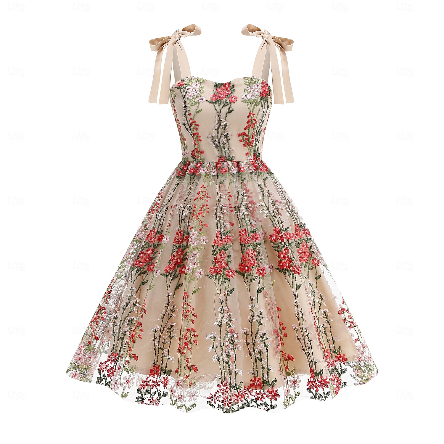 Retro Vintage 1950s Vintage Dress Dress Swing Dress Embroidered Floral Women's Carnival Masquerade Daily Wear Bachelorette Party Adults' Dress Homecoming Dresses 2025 - $38.99 –P5