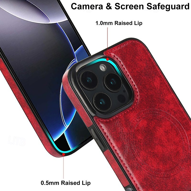 2025年 電話 ケース 用途 iPhone 16 Pro Max プラス iPhone 15 プロマックスプラス iPhone 14 13 12 11 Pro Max Plus バックカバー スタンド付き 磁石バックル ワイヤレス充電をサポート レトロ風 TPU PUレザー  コレクション – $24.99 –P4