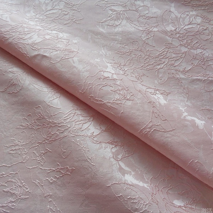 Blau Rosa Jacquard A-Linie Brautmutter Kleid Elegantes Vintage Bodenlänge Polyester Spitze Halblangarm mit Blume Hochzeitsgastkleid 2025 2025 - $159.99 –P4