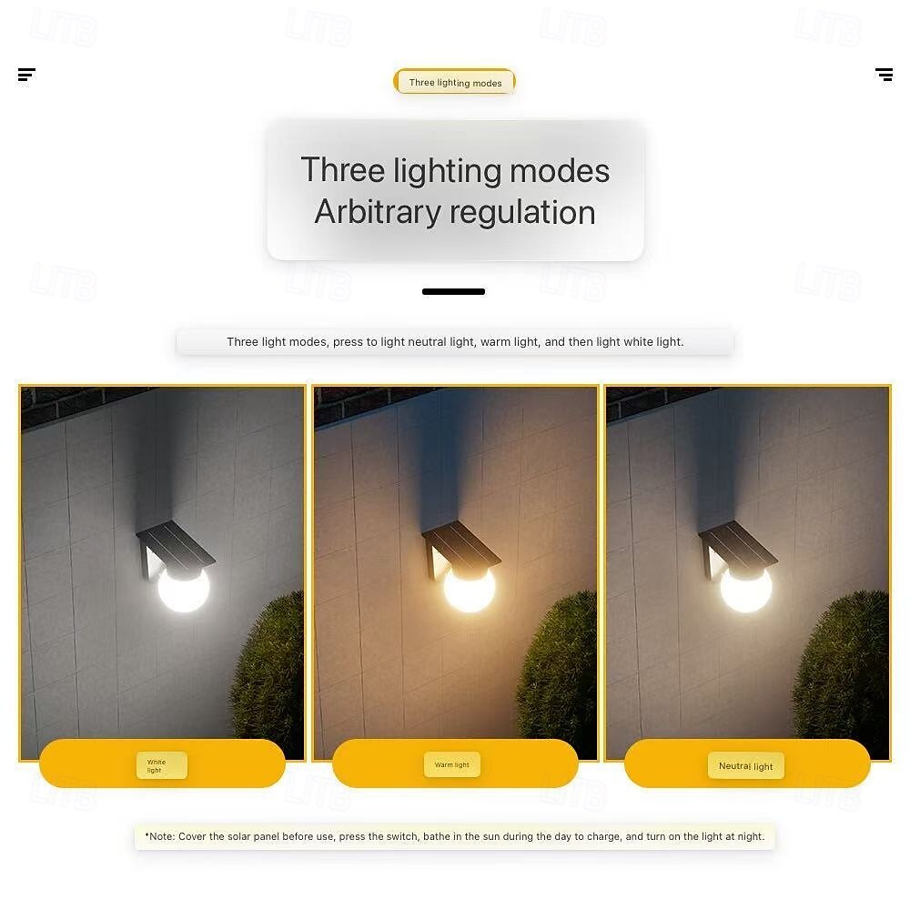 1 st. zonne-buitenlamp wandlamp binnenplaats balkon decoratie buiten waterdichte patio lamp huis tuin lay-out hek omgevingslicht 2025 - $53.99 –P9