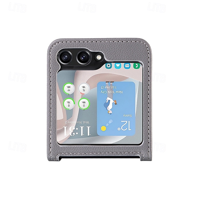 telefoon hoesje Voor Samsung Galaxy Z Flip 7 Z-flip 6 Z Flip 5 Z Flip 4 Achterkant Magnetisch Ondersteuning draadloos opladen Kaartsleuf Retro TPU PU-nahka 2025 - $15.99 –P7