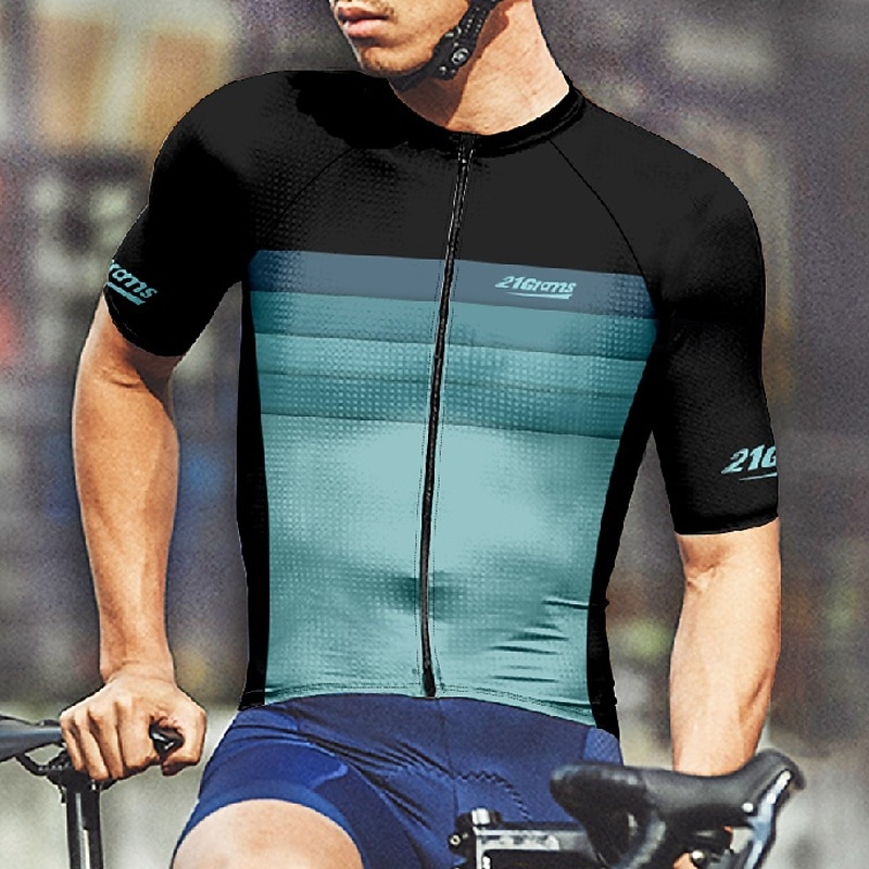 Męskie Koszulka rowerowa Gradient Krótki rękaw Rower Tee Tshirt Dżersej z 3 tylnymi kieszeniami Kolarstwo górskie Szybkie wysychanie Anatomiczny kształt Odprowadzające wilgoć Oddychający Sport Żółty 2026 - $28.99 –P7