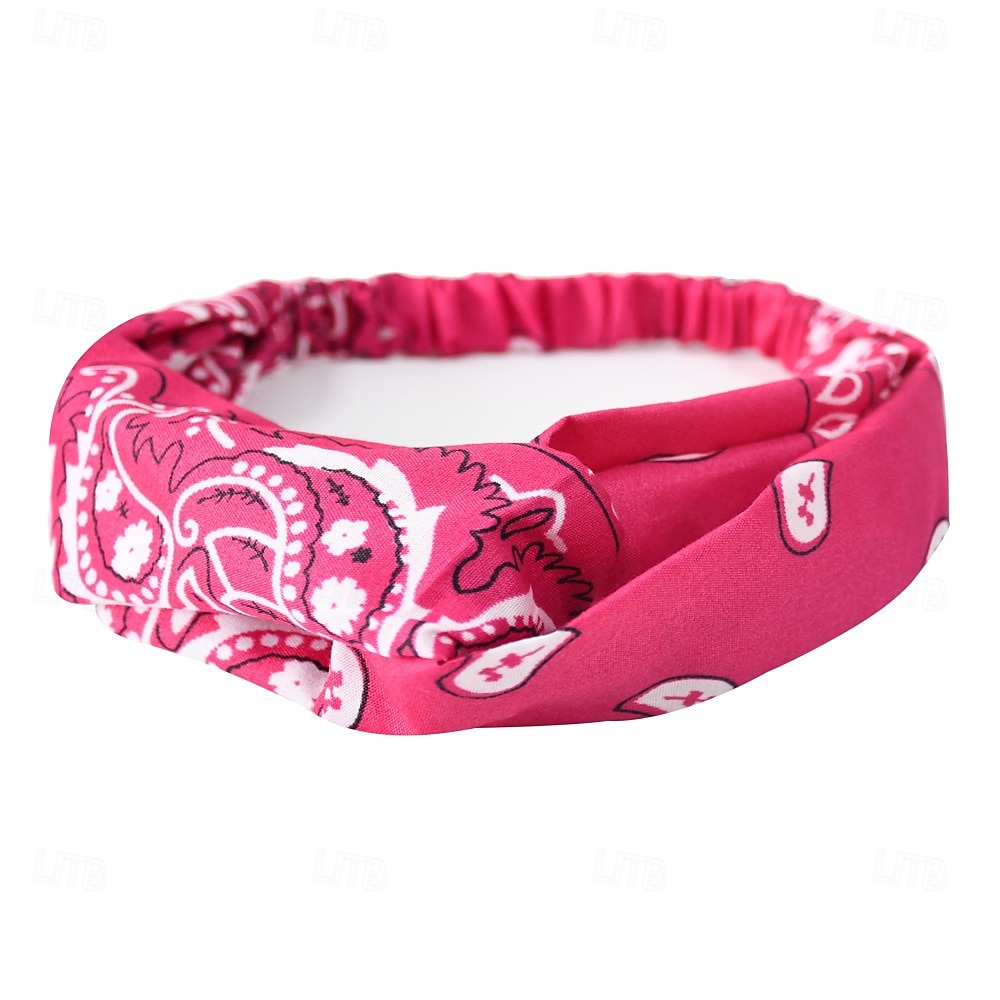 Fasce per testa bohemien elastiche con motivo paisley fasce per capelli in poliestere traspirante per danza hip hop e sport fasce rinfrescanti per sport abbigliamento casual tessuto assorbente del 2025 a $9.49 –P7