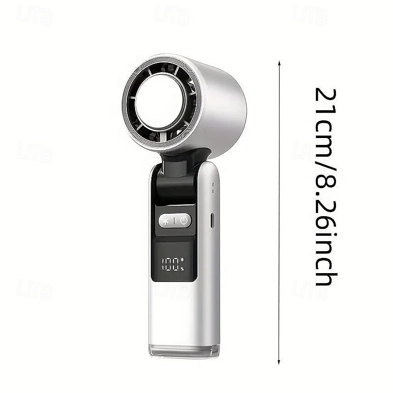 High-Speed USB Rechargeable Handheld Fan – Folding Mini Turbo Fan with Ice Pack for Outdoor Travel 2025 - $31.99 –P8
