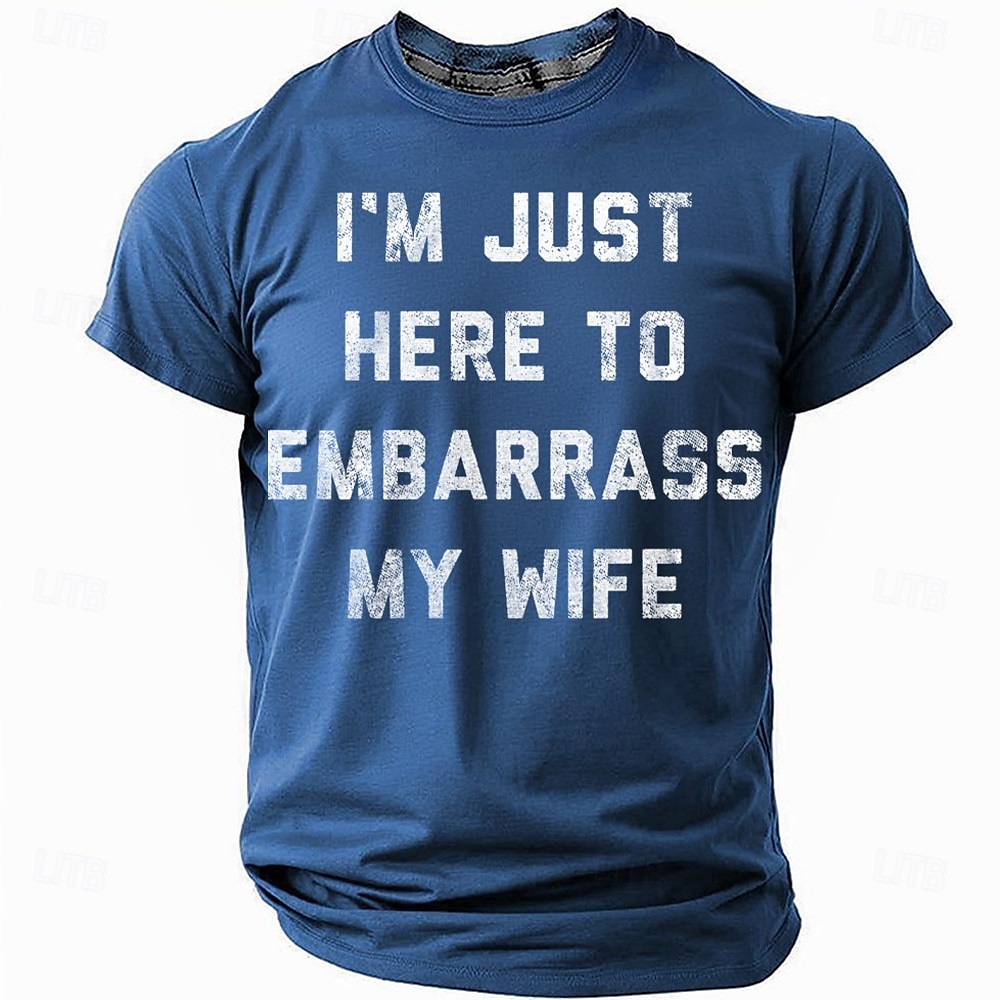 Men's Funny Slang T Shirt Short Sleeve T shirt 3D Print Crew Neck Shirt Fashion Daily Street Daily Black Red Blue Summer Spring Clothing Apparel S M L XL XXL XXXL 4XL 2025 - $19.99 –P1