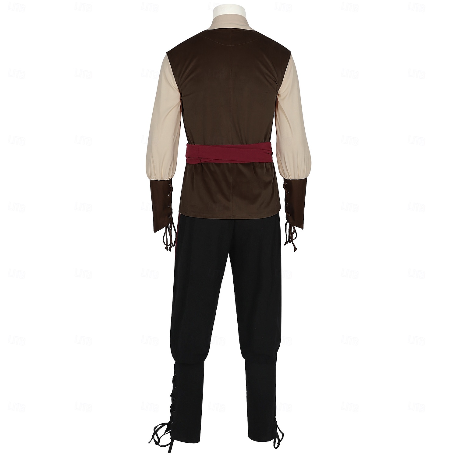 Retro Středověké Renesanční Cosplay kostým Úbory Semišová vesta Pirát Rytíř Šňůrky Maškarní kostým Pánské Pirát předvečer Všech svatých Karneval Plesová maškaráda Karneval LARP Ren Faire Dospělé 2025 - $80.99 –P17