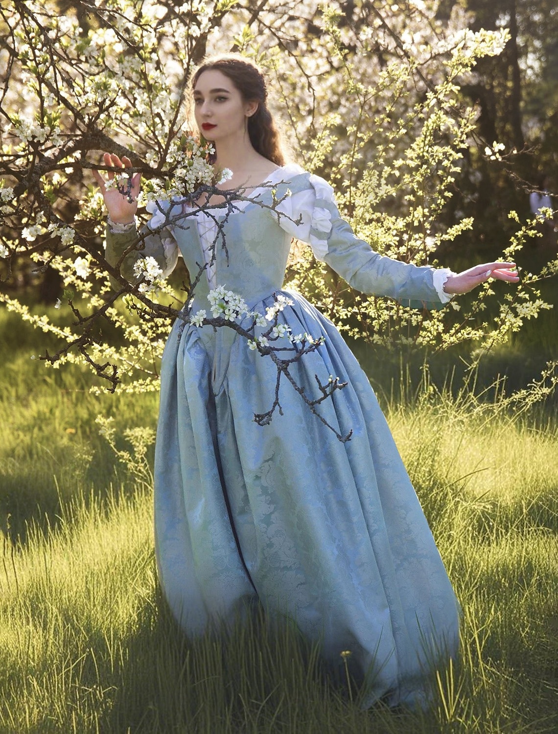 Retro Středověké Renesanční Šaty Plesové šaty Princeznovské Elfí Dámské Keltské Fantazie Královský předvečer Všech svatých Karneval Výkon Párty LARP Dospělé Šaty 2025 - $132.99 –P3