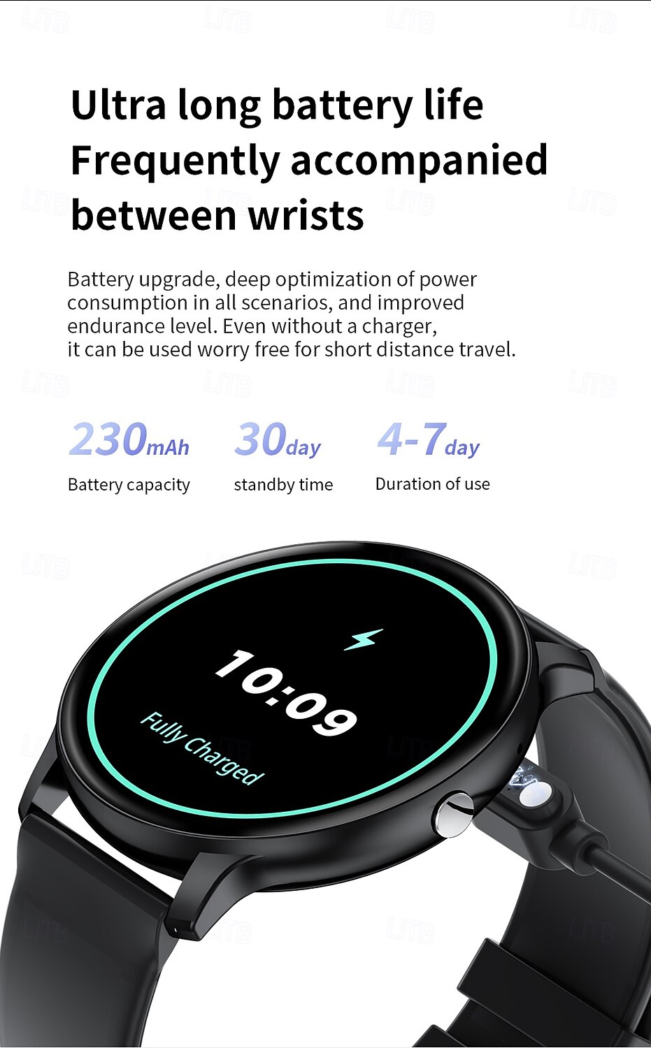 LIGE BW0905 Smart Watch Fitness Tracker Heart Rate Monitor Bluetooth Android iOS Waterproof 1.69" 2025 - $33.99 –P18