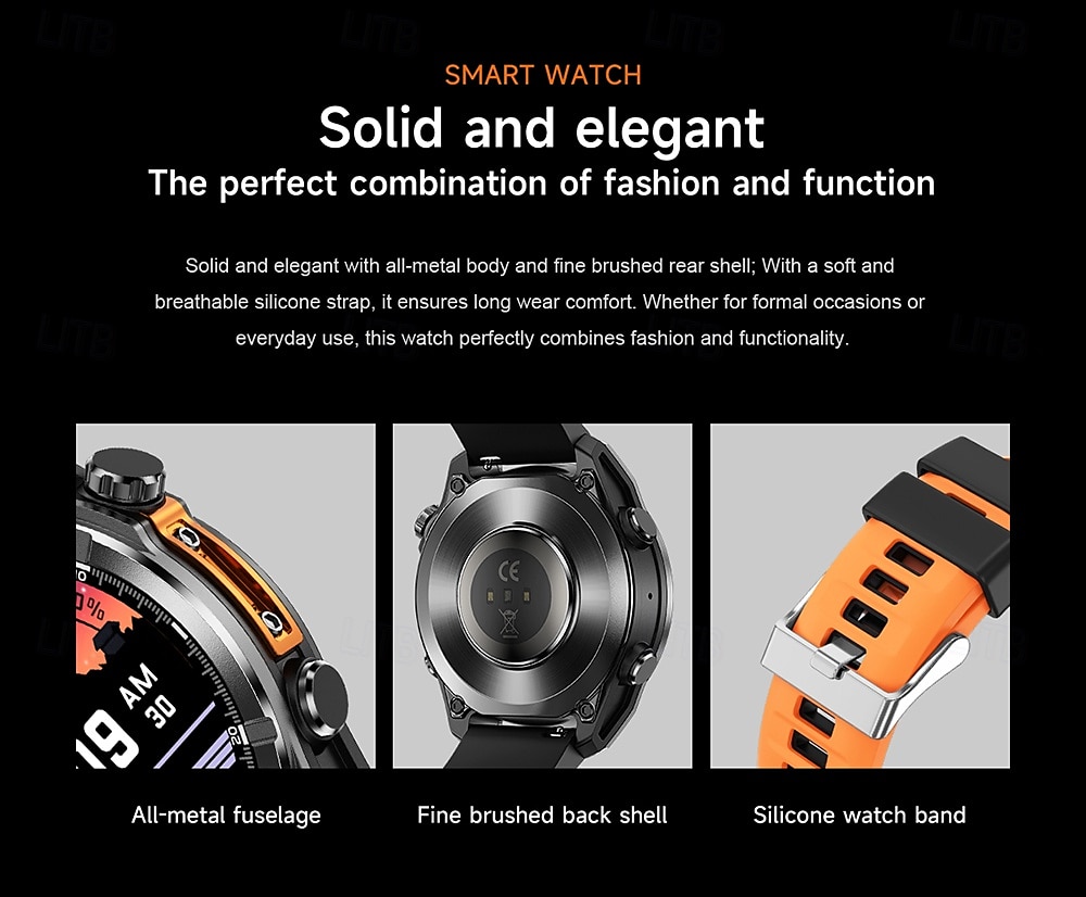 iMosi HD300 Smart Watch 1.43 inch Smartwatch Fitness Running Watch Bluetooth Pedometer Call Reminder Sleep Tracker Compatible with Android iOS Women Men Hands-Free Calls Waterproof Media Control IP68 2025 - $67.99 –P3