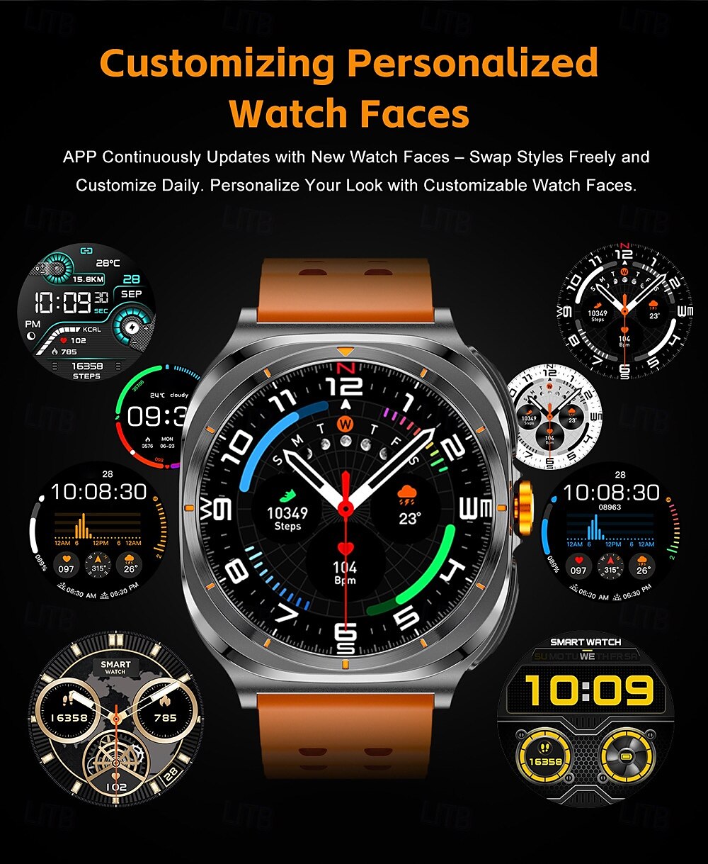696 GT98 Smart Watch 1.53 inch Smartwatch Fitness Running Watch Bluetooth Pedometer Call Reminder Sleep Tracker Compatible with Android iOS Women Men Hands-Free Calls Message Reminder IPX-0 46mm 2025 - $93.99 –P14