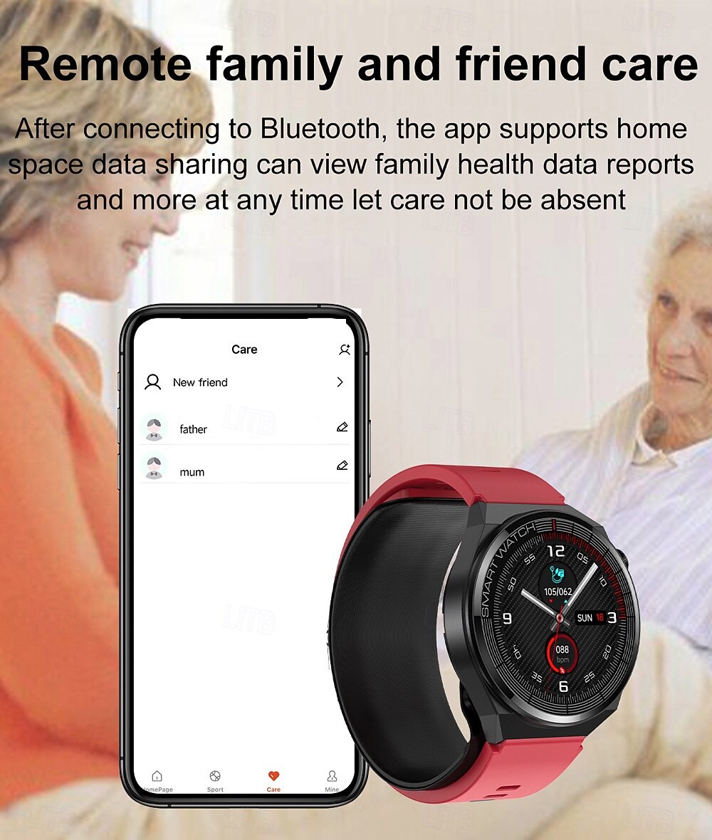 696 TK62 Умные часы 1.42 дюймовый Смарт Часы Bluetooth ЭКГ + PPG Педометр Напоминание о звонке Совместим с Android iOS Женский Мужчины Хендс-фри звонки Напоминание о сообщении IP 67 2025 - $142.99 –P20