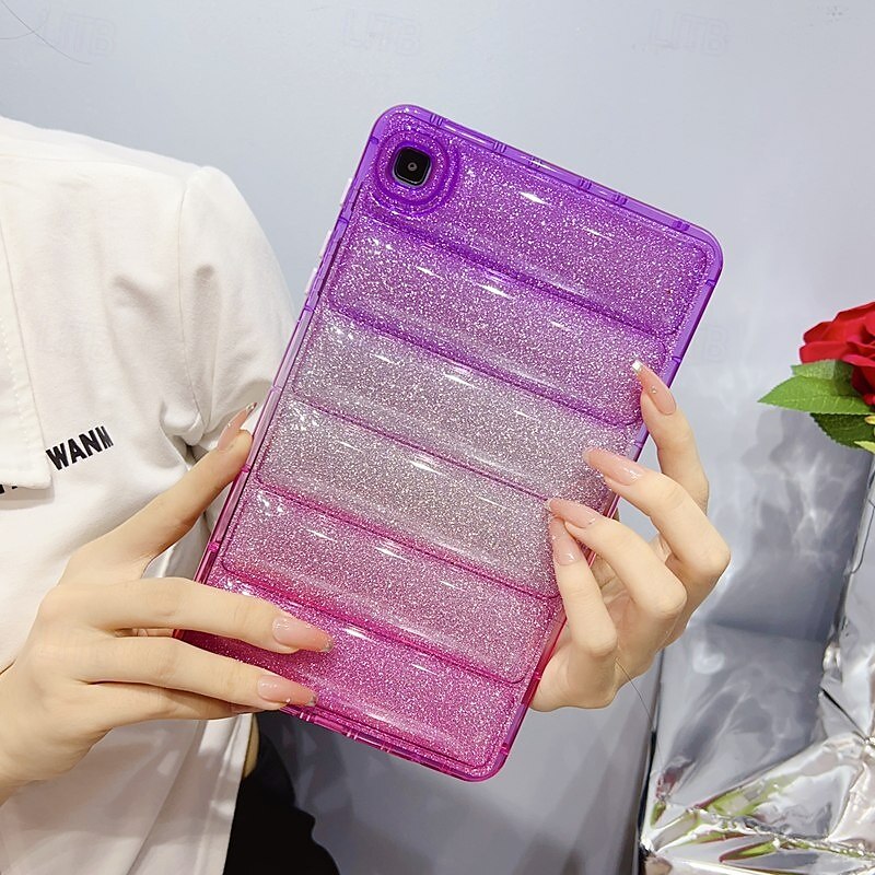 Tablet Case Cover For Samsung Galaxy Tab A9 8.7" S9 11 inch S8 11'' S7 11'' S6 Lite 10.4" A8 10.5'' A7 Lite 8.7'' A7 10.4'' A 8.0" A9 Plus 11" Full Body Protective Shockproof Color Gradient Glitter 2025 - $26.99 –P12