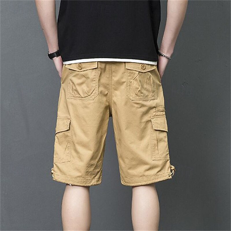 Per uomo Pantaloncini cargo Shorts Pantaloncini Estivi Coulisse Elastico in vita Multi-tasche Semplice Comodità Indossabile Lunghezza al ginocchio All'aperto Sport Quotidiano Moda Casual Nero Giallo del 2025 a $26.99 –P2