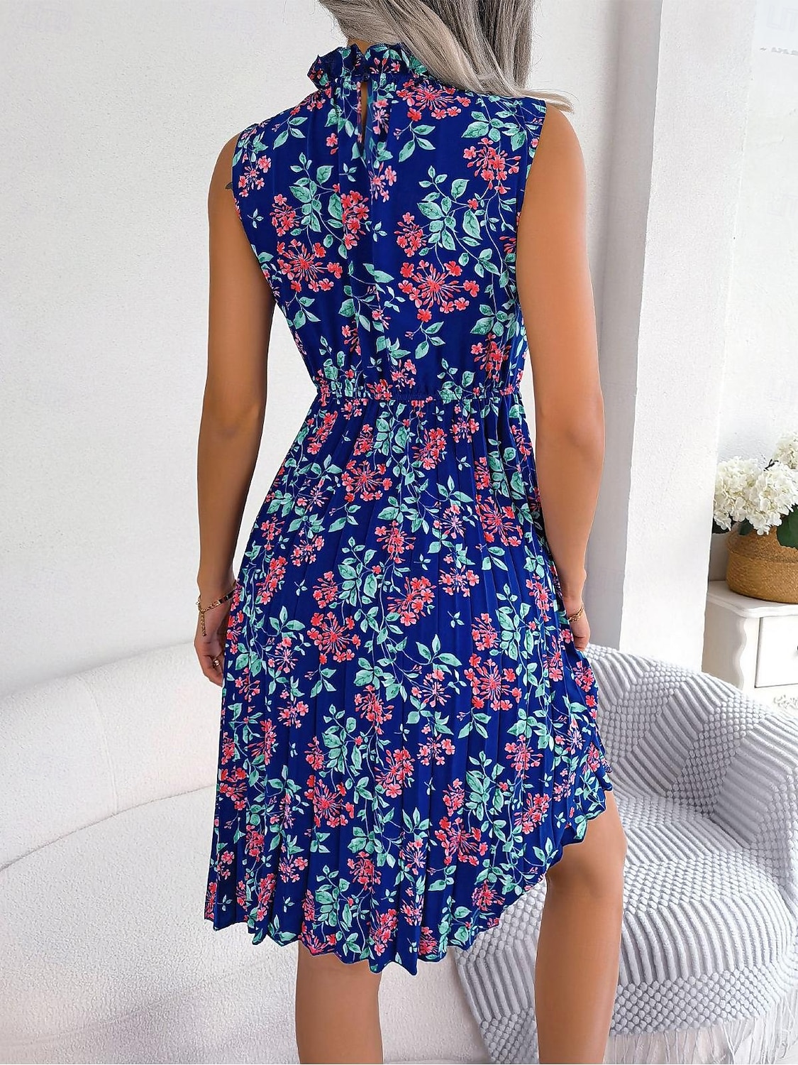 Ramadán Női Szabályos Midi ruha Boho elegáns ruhák Boho ruha Rakott ruha Vállon kívüli ruha Csehország Stílusos Szexi Ujjatlan Vakáció Parti Születésnap Karcsúsított Virágos Grafika Ujjatlan 2025 - $25.99 –P8