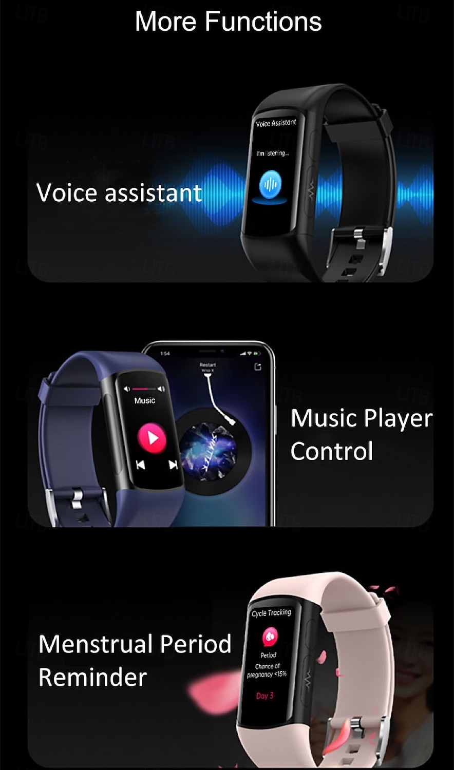 2025年 696 H8スマートウォッチフィットネストラッカー 睡眠モニターBluetooth通話リマインダーAndroid iOS 1.47 コレクション – $72.99 –P10