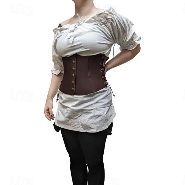 Rétro Vintage Punk & Gothique Médiéval Bustier Sous Poitrine Déguisement Homme Carnaval Mascarade Carnaval Performance Mascarade Adulte Corset de 2026 ? $26.99 –P6