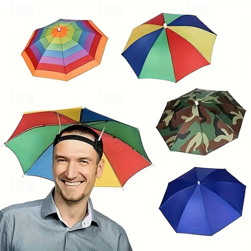 bærbar paraplyhatt sammenleggbar solhatt egnet for campingfiskestrand og andre utendørsaktiviteter 2025 - $9.49 –P1