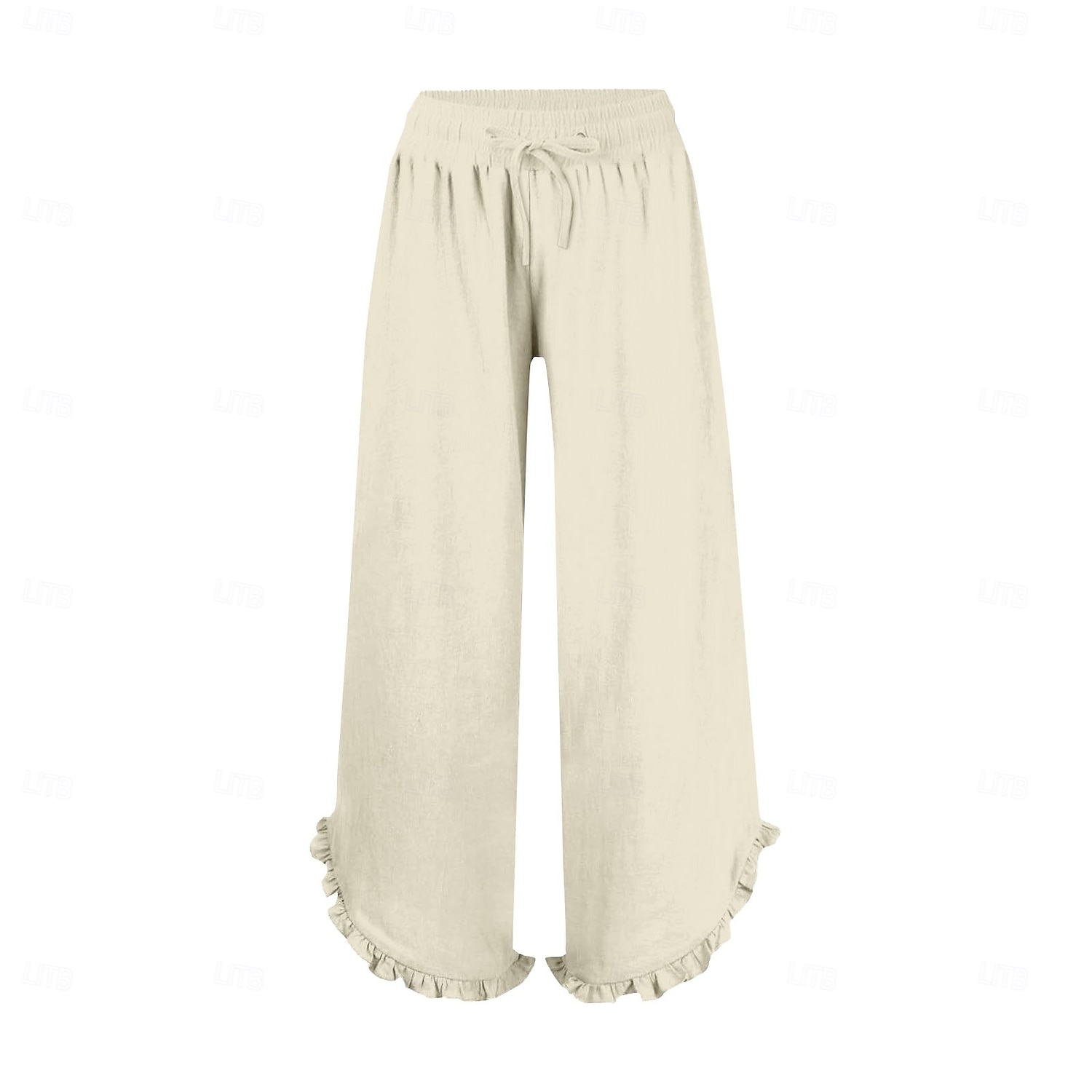 Women's Chinos Comfort Ankle-Length High Waist Solid Colored Inelastic Casual Daily Apple Green Navy-blue claret Cuticolor Summer Spring Loose Fit 2025 - $17.99 –P1