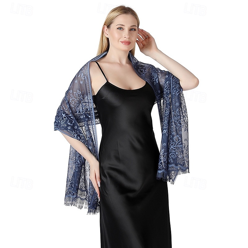 Women's Wrap Elegant Sleeveless Polyester Wedding Wraps With Tassel For Party Spring & Summer 2025 - $13.99 –P18