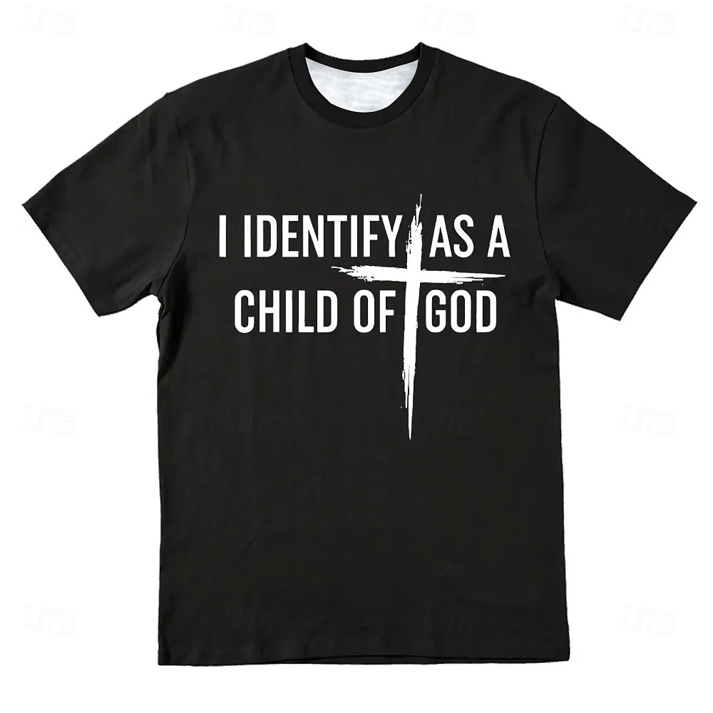 Páscoa Homens Jesus cristão Camiseta Manga Curta Camiseta Impressão 3D Gola Redonda Camisa Designer Casual Festa Feriado Preto Branco Laranja Verão Primavera Roupa S M L XL XXL XXXL de 2025 por $17.99 -P1