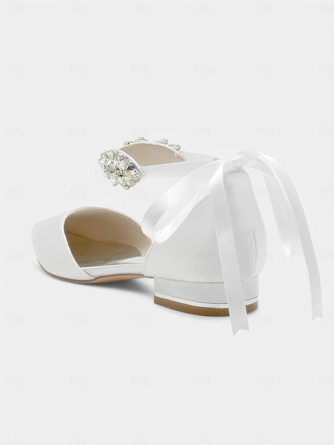 hvite rhinestone blonder spisse høye hæler – elegante brude bryllup stiletto pumps for kvinner 2025 - $59.99 –P2