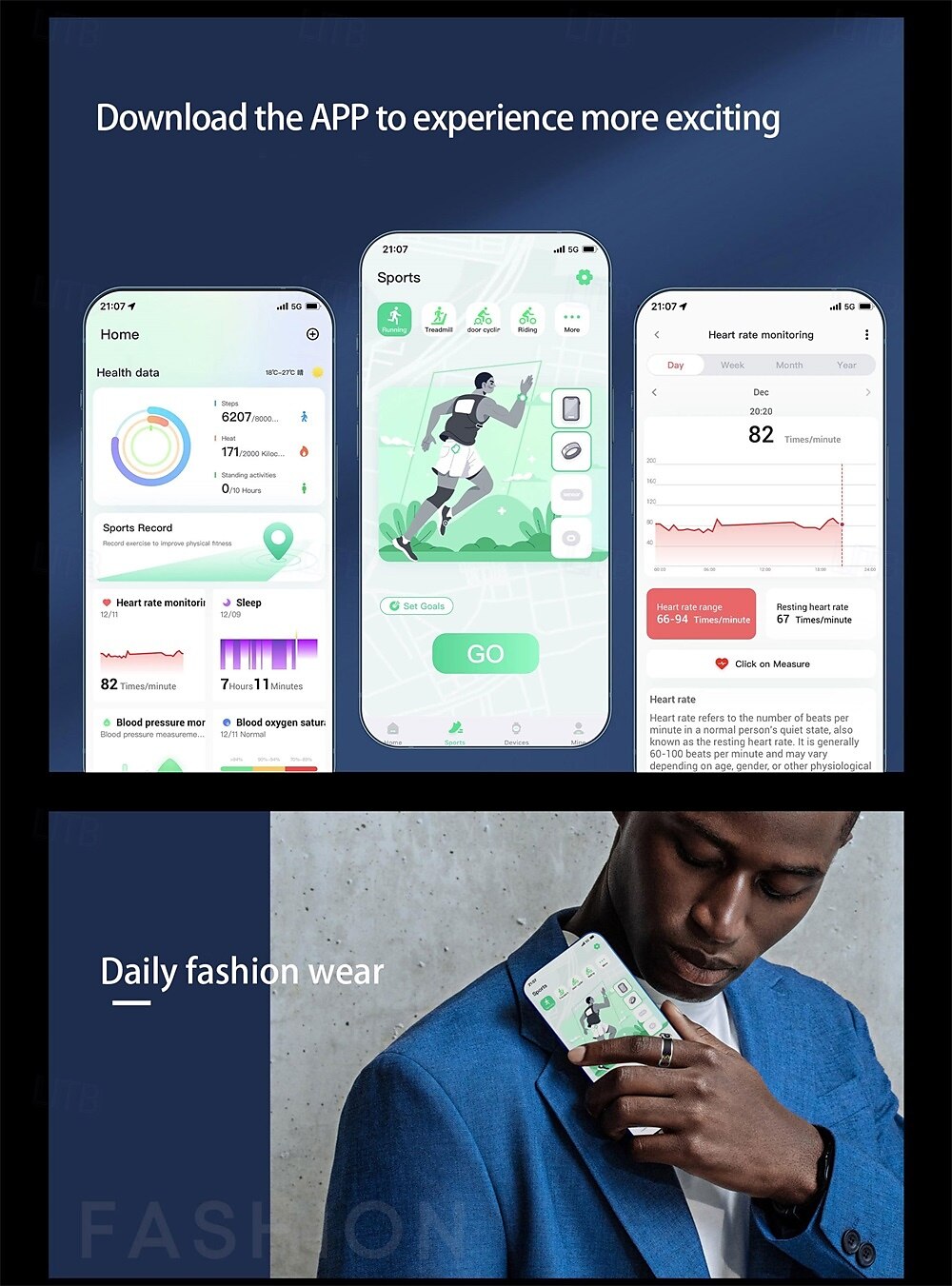 R12 Smart Ring Men Women LED Display Screen Gift Ring Heart Rate Blood Oxygen Monitor Multi Sport Modes 2025 - $59.99 –P6